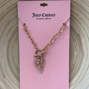Juicy Couture Gold Chain and Charm Necklace
